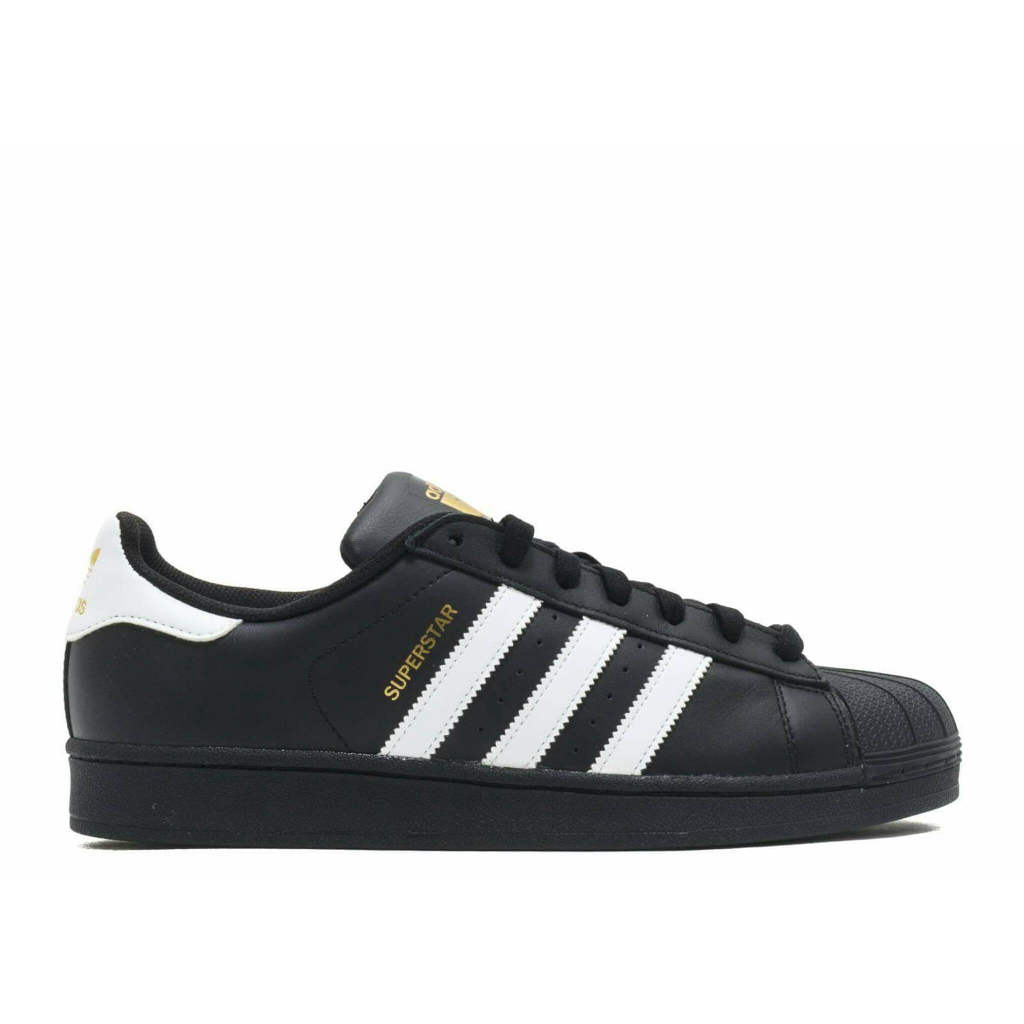 Black Adidas Superstar For Men With White Stripes - Buy Shoes Online In ...
