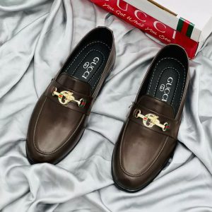 Loafer Shoes Brown Leather for Men